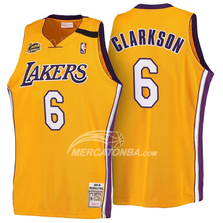 Maglia NBA Clarkson Retro Los Angeles Lakers Amarillo